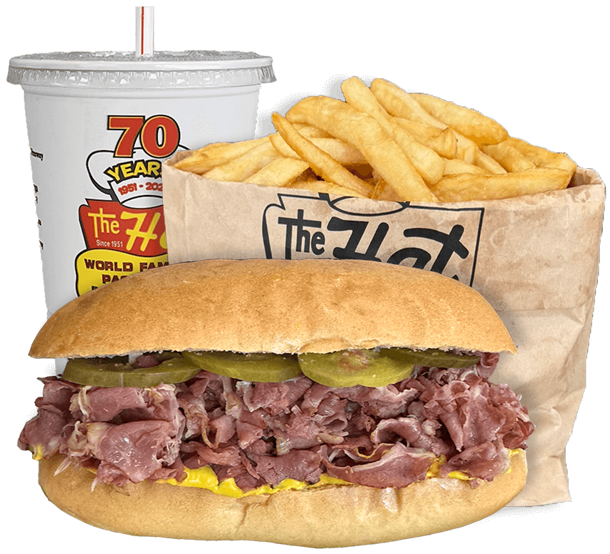 Pastrami Sandwich and Fries